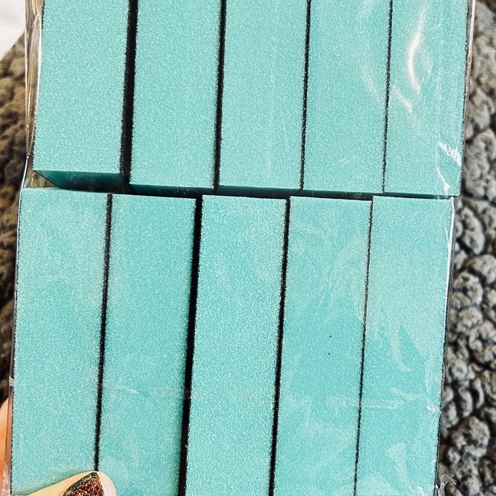 Teal Nail Buffer Block Set
